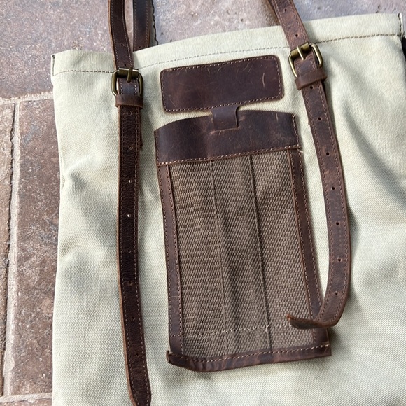 Jesslyn Blake Carter Leather and Canvas Tote - Picture 3 of 7